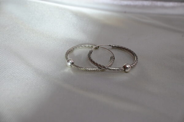 Hoop Earrings,Simple ,Thin,Plain hoop Earrings - Image 2